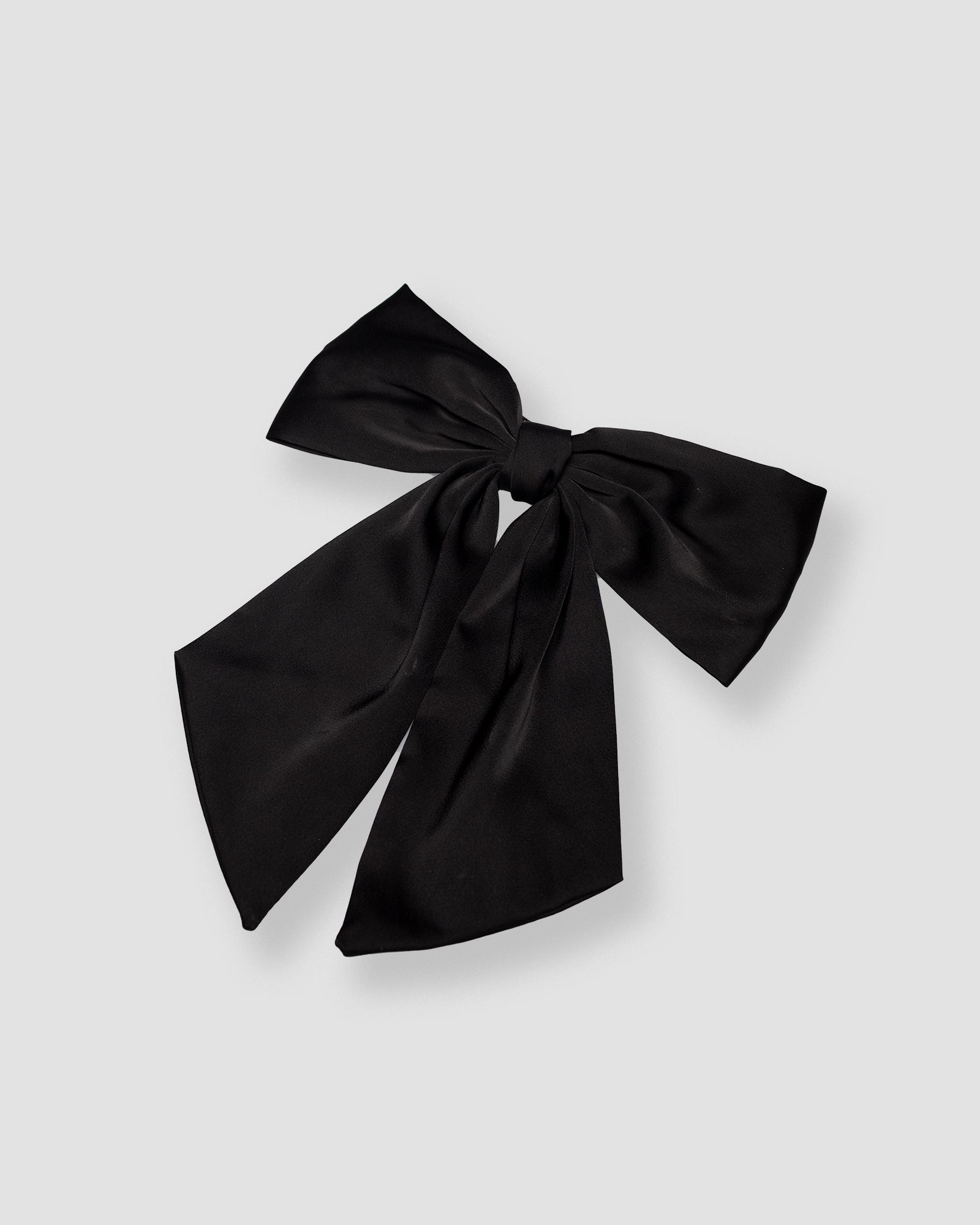 Oversized Bow Hair Clip in Black